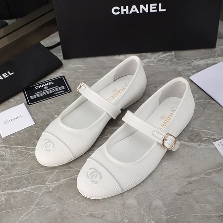 Chanel mary jane denim shoes
