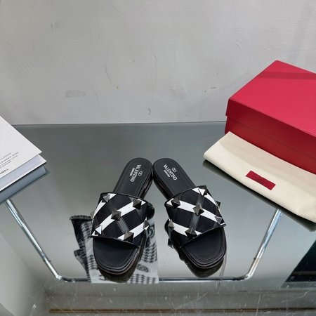 Valentino New Rock Studs mesh slippers