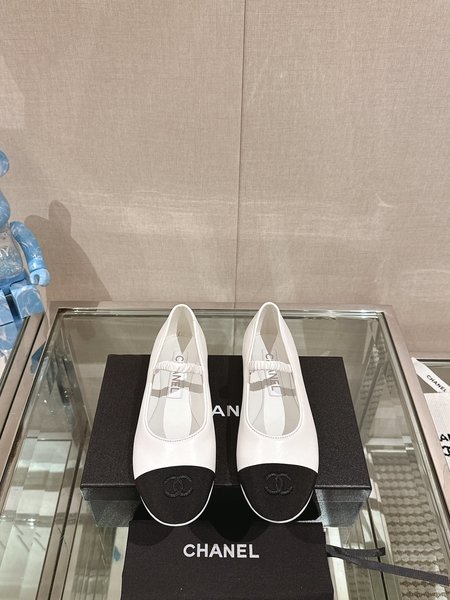 Chanel Elastic Strap Mary Jane Shoes for Women