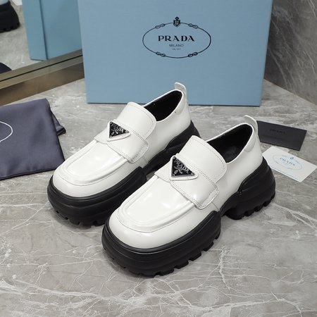 Prada Imported sheepskin loafers