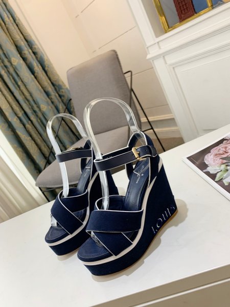 Louis Vuitton Harbour wedge sandals