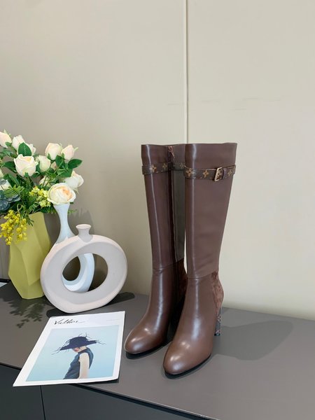 Louis Vuitton LV generous buckle women s boots