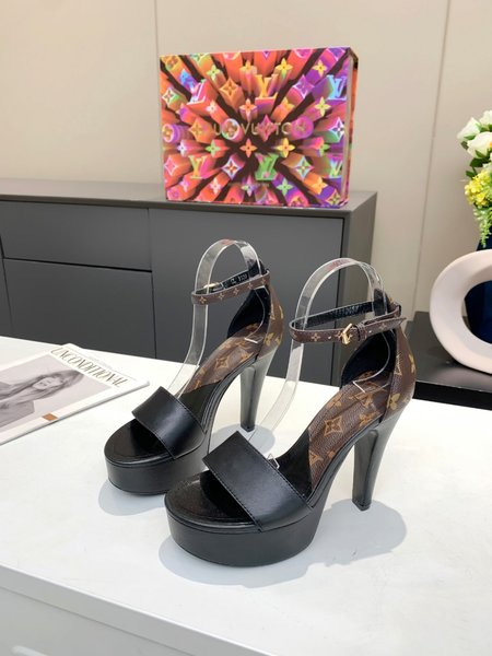 Louis Vuitton Monogram high heel sandals