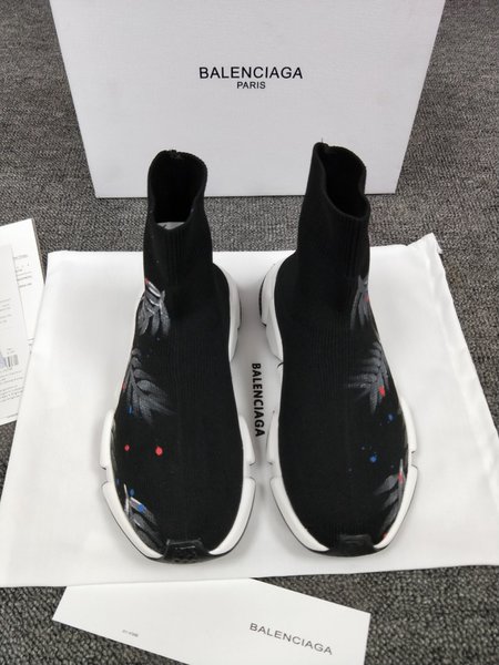 Balenciaga Hand-painted leaf shoes