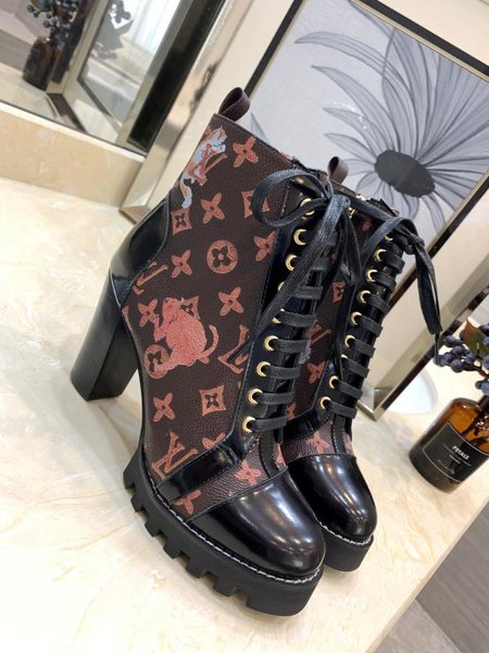 Louis Vuitton x Grace Coddington Monogram women s boots