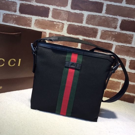 Gucci Classic Black Fabric Handbag 387111