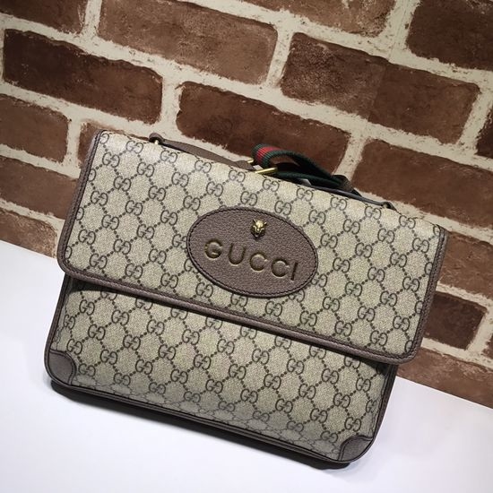 Gucci Brown Leather Large Work Bag 495654