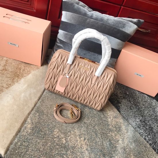 Miu Miu Classic Jacquard Lambskin Handbag 5BB033