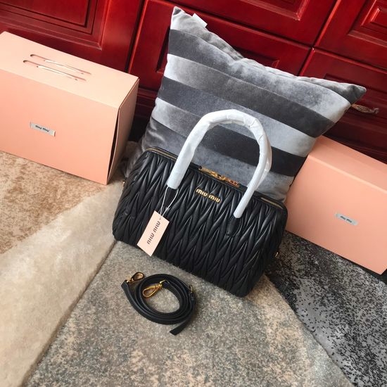 Miu Miu Classic Jacquard Lambskin Handbag 5BB033