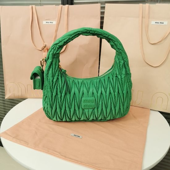 Miu Miu MiuWander Matelasse Hobo Bag 5BC108
