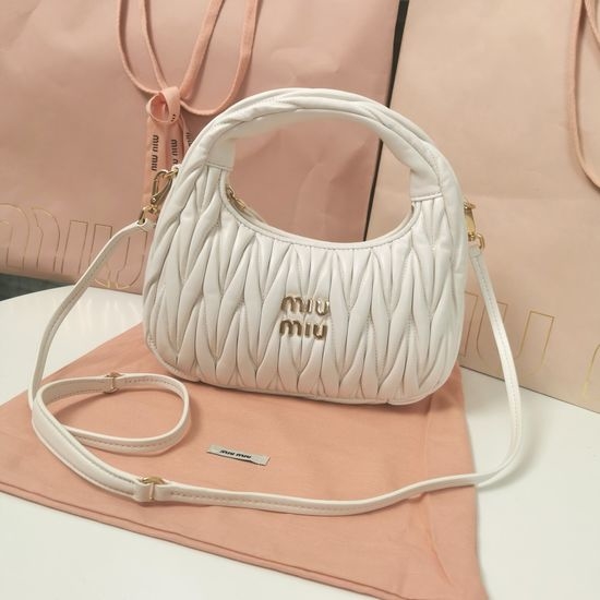 MiuMiu MiuWander Chic Matelasse Shoulder Bag 12359