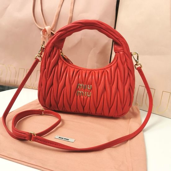 MiuMiu MiuWander Sophisticated Matelasse Shoulder Bag 12355