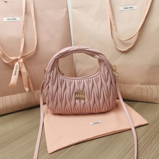 Miu Miu MiuWander Matelasse Textured Leather Handbag