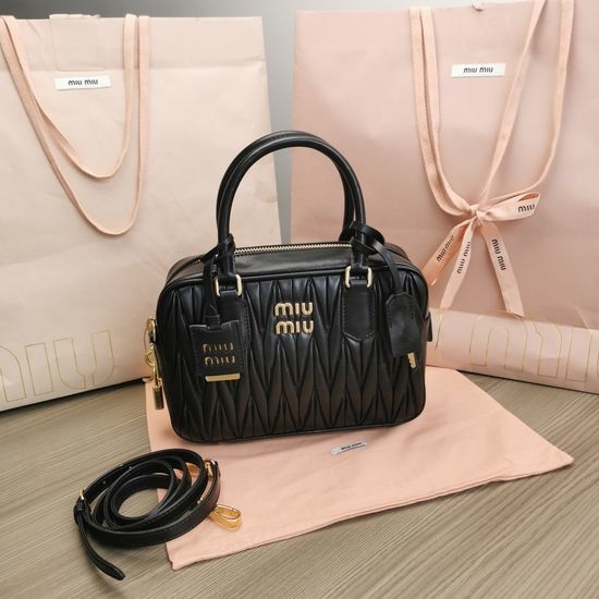 Miu Miu Too Pretty Matelasse Bowling Bag 10732