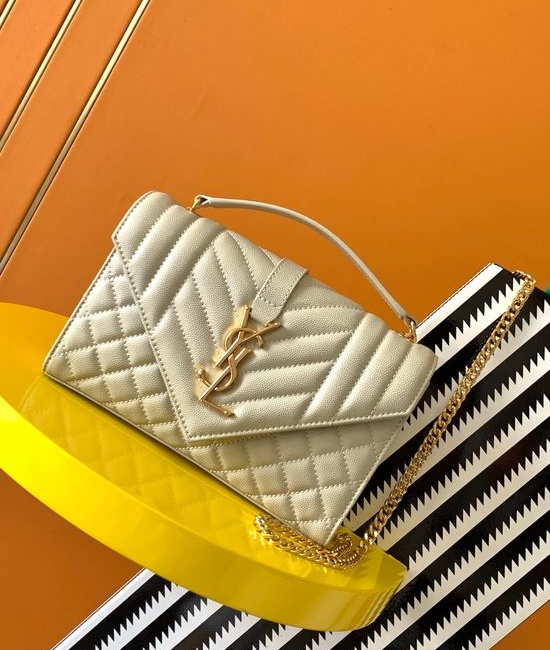 Yves Saint Laurent YSL Envelope Bag Grained Leather 526286
