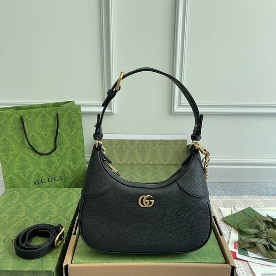 Gucci Black Leather Large Bag 731817