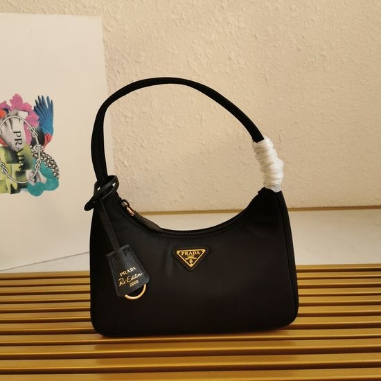 Prada 1NE515 Lightweight Nylon Hobo Tote