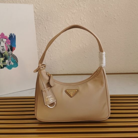 Prada 1NE515 Classic Nylon Shoulder Hobo