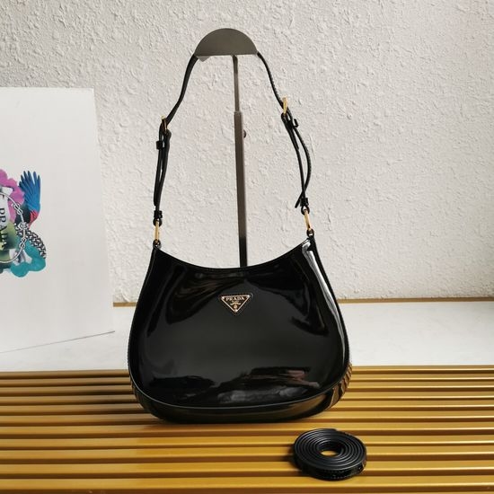 Prada Cheo Patent Leather Shoulder Bag 1BC169