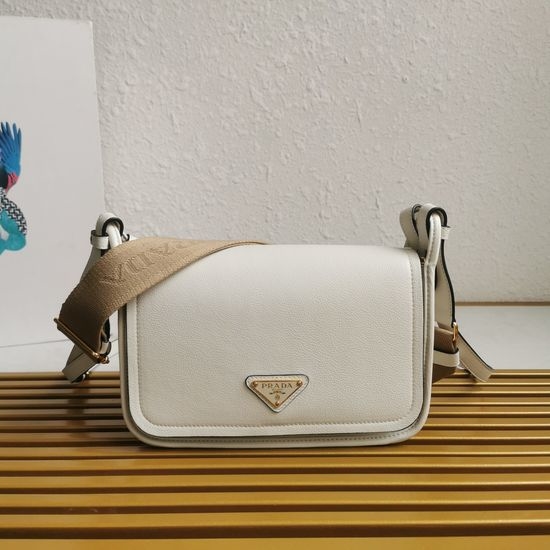 Prada Soft Grain Leather Shoulder Bag 1BD372