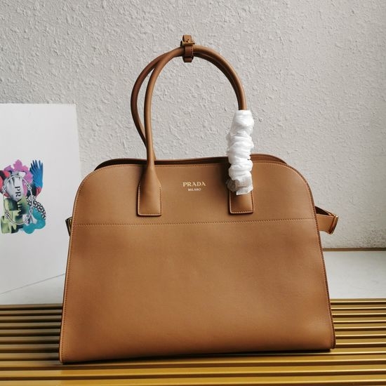Prada Grained Leather Spacious Tote Bag 1BG508