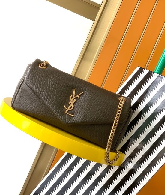 Yves Saint Laurent YSL CALYPSO Embossed Lambskin Chain Bag 734153