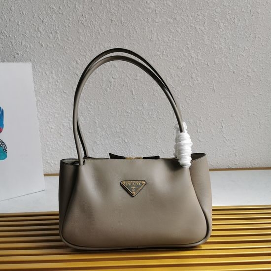 Prada Calfskin Leather Multi-Compartment Shoulder Bag 1BA444