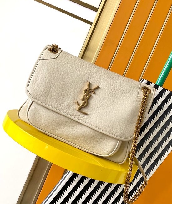 Yves Saint Laurent YSL Niki Medium Leather Flap Handbag 633178