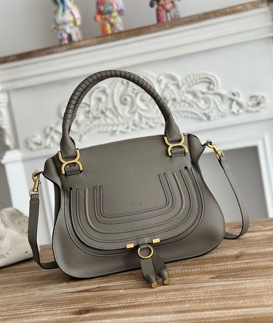 Chloe Marcie Grain Leather Shoulder Bag 5745