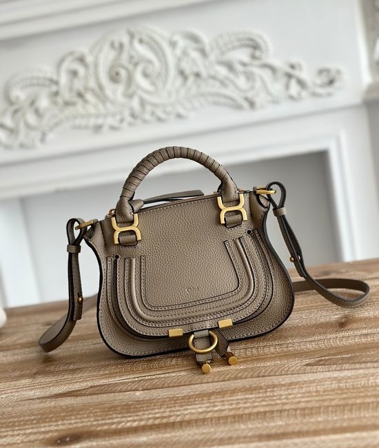 Chloe Marcie Off White Leather Satchel 4858