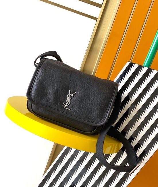 Yves Saint Laurent YSL Niki Grained Leather Messenger Bag 776611