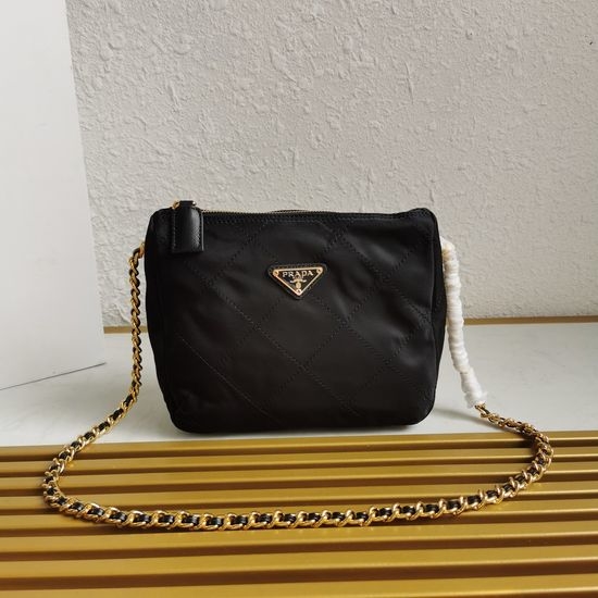 Prada Vintage Chic Chain Quilted Shoulder Bag 14796