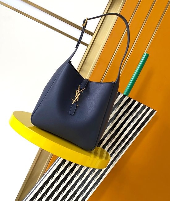 Yves Saint Laurent YSL ROSE Hobo Bag with Insert Buckle in Royal Blue 713938
