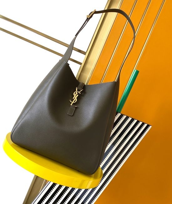 Yves Saint Laurent YSL LE5A7 Smooth Leather Hobo Handbag 753837