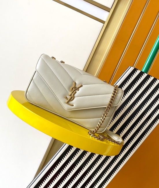 Yves Saint Laurent YSL LouLou Small Lambskin Chain Crossbody Bag 801437
