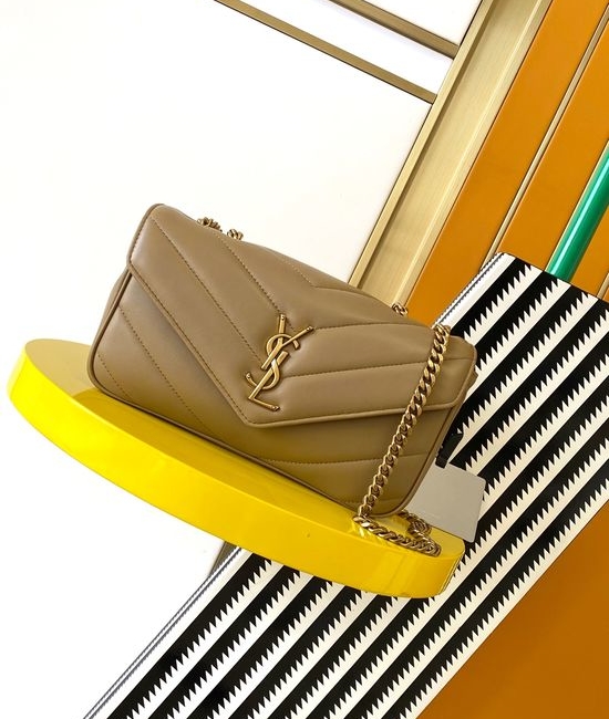 Yves Saint Laurent YSL LouLou Small Lambskin Chain Crossbody Bag 801437