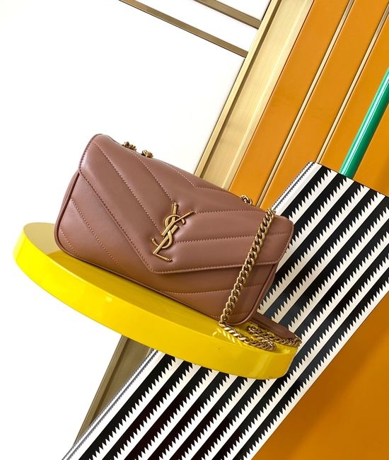 Yves Saint Laurent YSL LouLou Small Lambskin Chain Crossbody Bag 801437