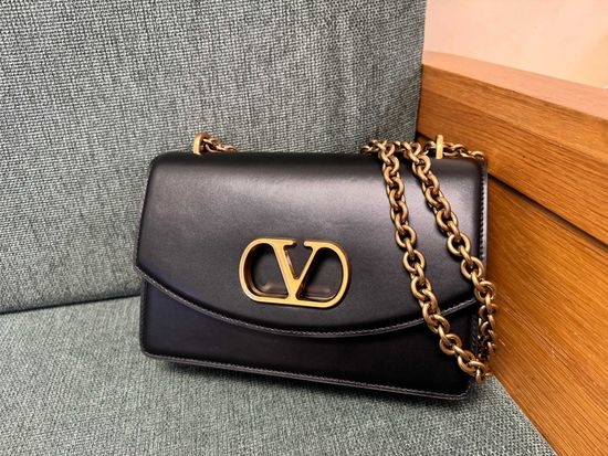 Valentino VLOGO Signature Leather Shoulder Bag 3188