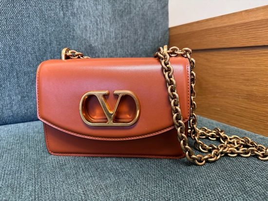 Valentino VLOGO Signature Leather Shoulder Bag 3188