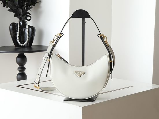 Prada Hobo Leather Shoulder Bag 1BC194