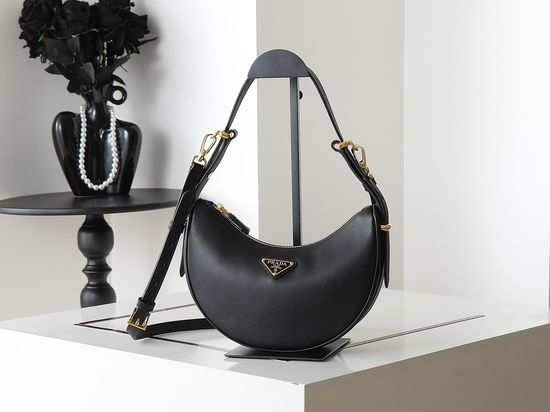 Prada Hobo Leather Shoulder Bag 1BC194