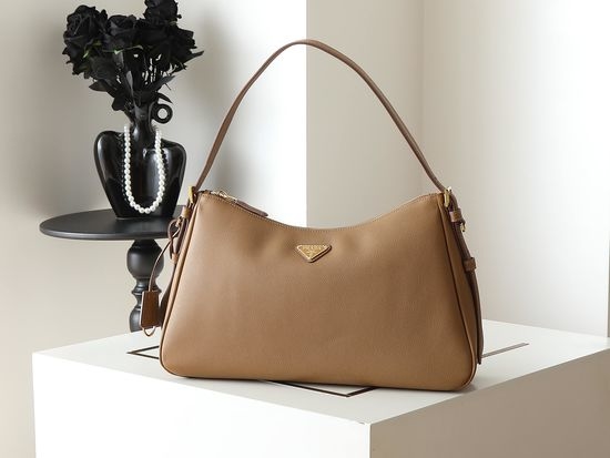 Prada Aimee Simple Leather Hobo Bag 1BC228