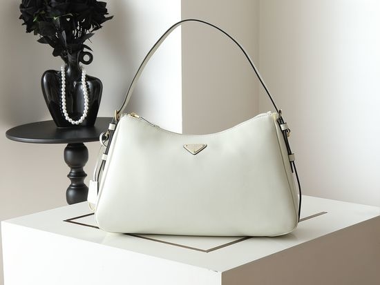 Prada Aimee Simple Leather Hobo Bag 1BC228