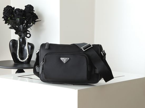 Prada Messenger Recycled Nylon Shoulder Bag 2VH192