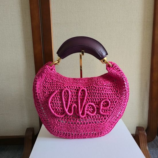Chloe Summer Banana Raffia Woven Bag 6086