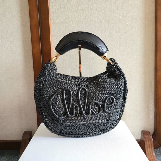 Chloe Summer Banana Raffia Woven Bag 6086