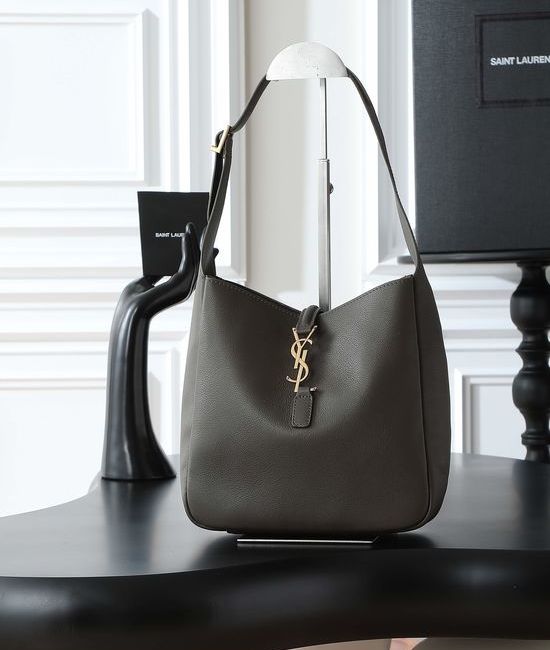 Yves Saint Laurent YSL LE 5A7 Green Leather Shoulder Bag 713938