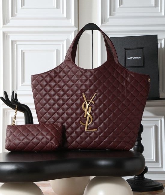 Yves Saint Laurent YSL ICARE Large Capacity Lambskin Bag 698651-1
