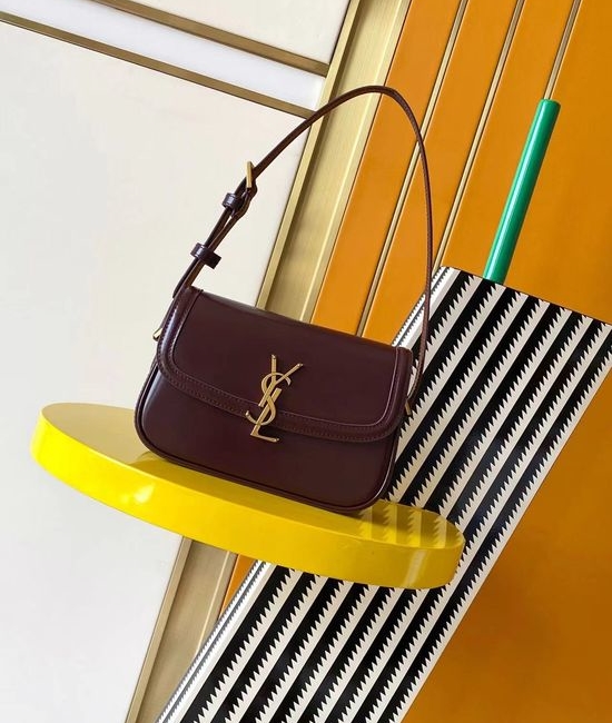 Yves Saint Laurent YSL Solferino Leather Shoulder Bag 843524