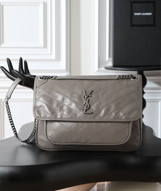 Yves Saint Laurent YSL Niki Bag Patent Leather New Version 498830